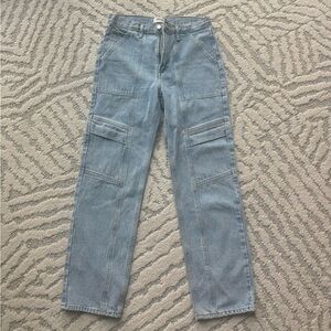 Agolde Women's High Rise Jeans in Light Blue